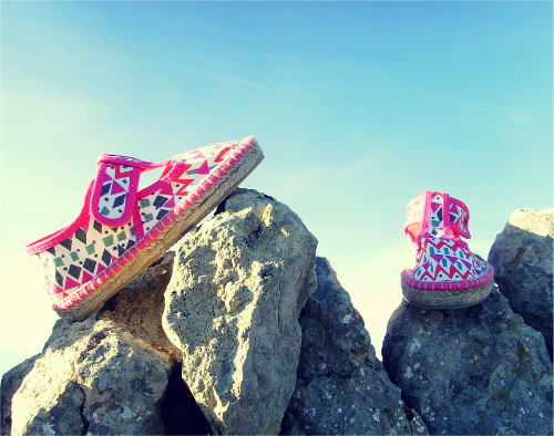 espadrillas para niños de la marca Slowers con suela de yute y tejido de algodón orgánico, 100% naturales
